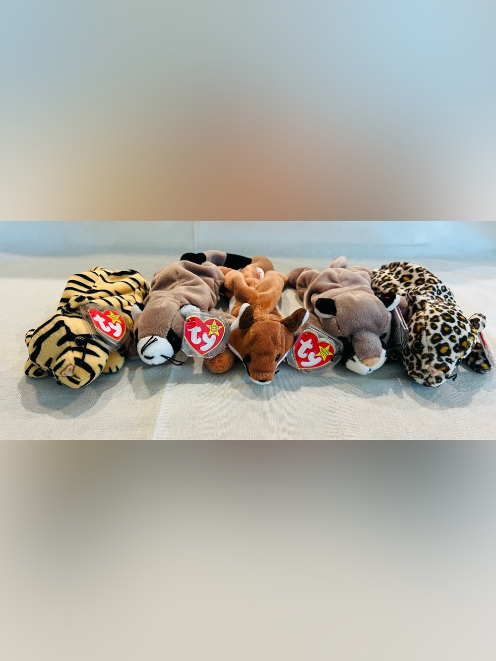 Vintage Rare Ty Beanie Baby Wild Animal Assortment